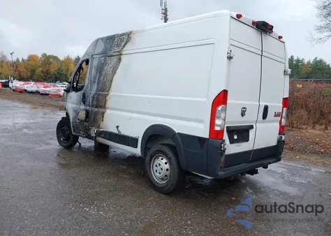 2019 Ram Promaster 2500 High Roof 136 Wb z USA, uszkodzony, nr VIN 3C6TRVCG2KE557437